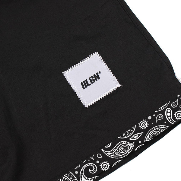 HOOLIGANS Boardshort Academica Bold Paisley Black Hooligans.co.id