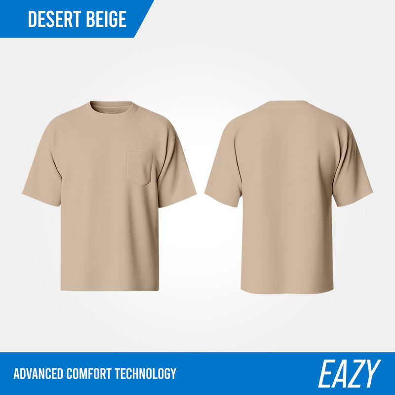 HOOLIGANS T-Shirt Reguler Pocket EAZY 195 - Desert Beige