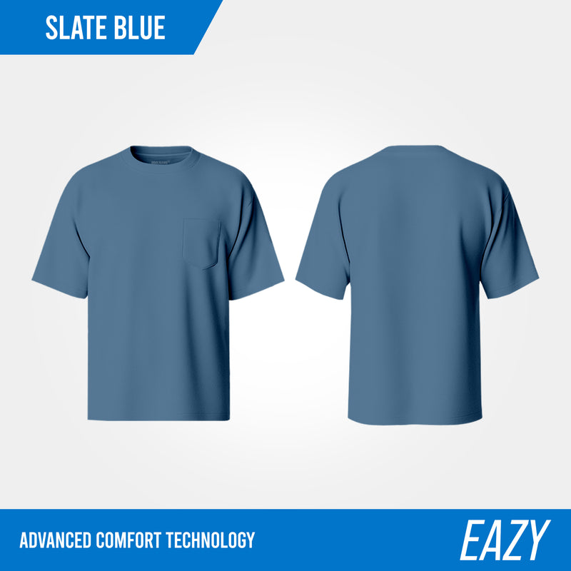 HOOLIGANS T-Shirt Reguler Pocket EAZY 195 - Slate Blue