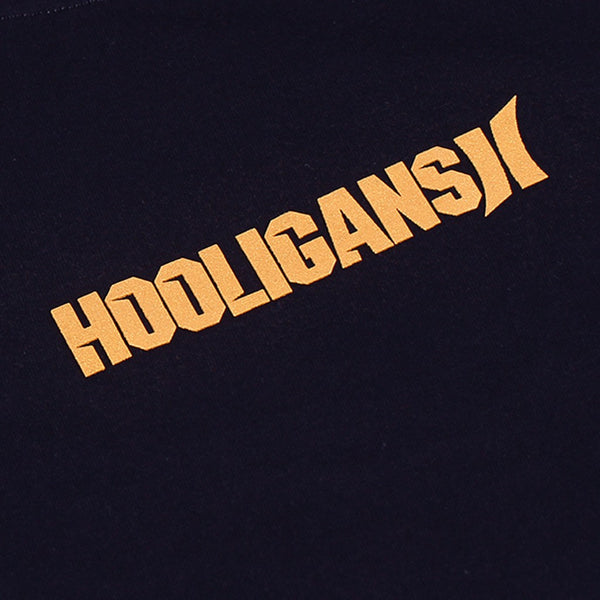 HOOLIGANS Sweater Crewneck Raw Brand - Navy