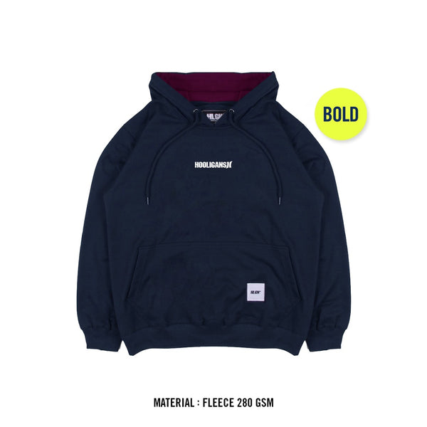 HOOLIGANS Hoodie Bold Deux Brand - Navy