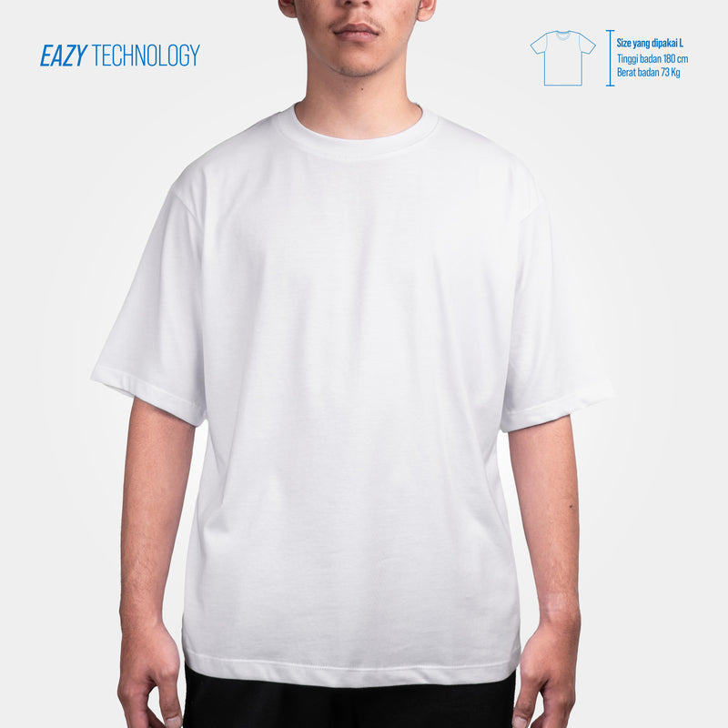 HOOLIGANS T-Shirt Boxy Oversize Diogo EAZY 195 - Cloud White