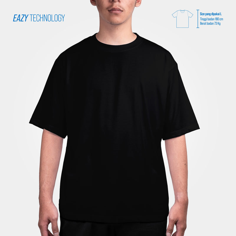 HOOLIGANS T-Shirt Boxy Oversize Diogo Strike EAZY 195 - Jet Black