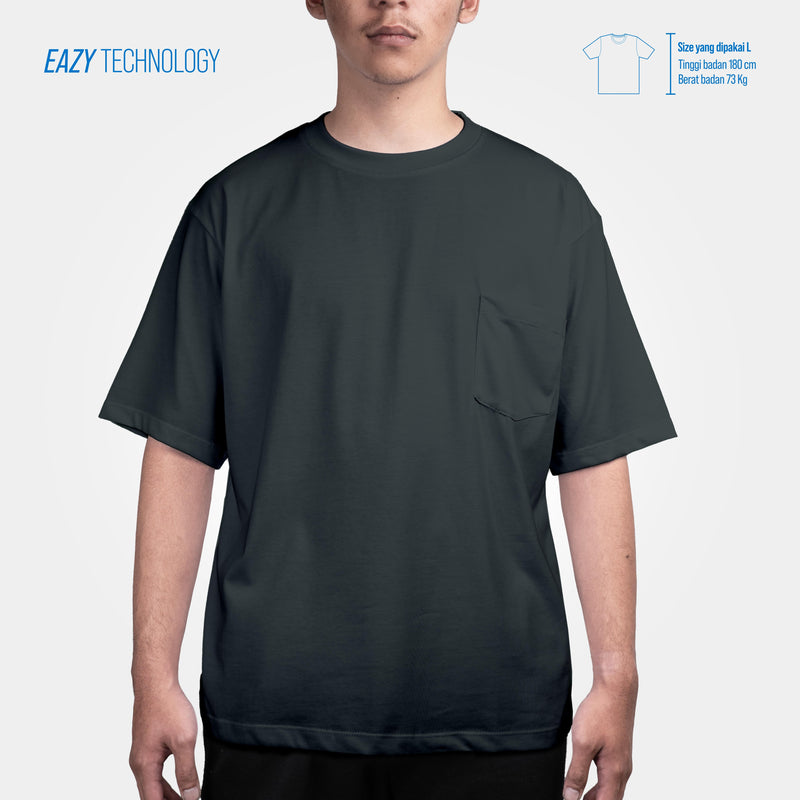 HOOLIGANS T-Shirt Boxy Oversize Diogo Strike EAZY 195 - Smoke Gray