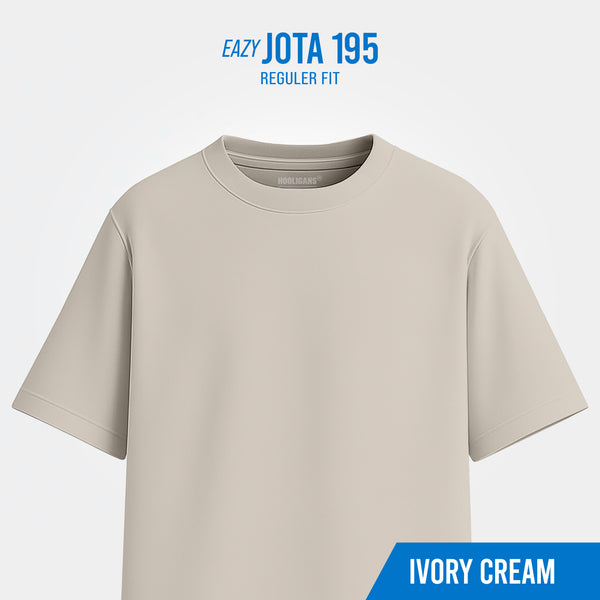 HOOLIGANS T-Shirt Jota EAZY 195 - Ivory Cream