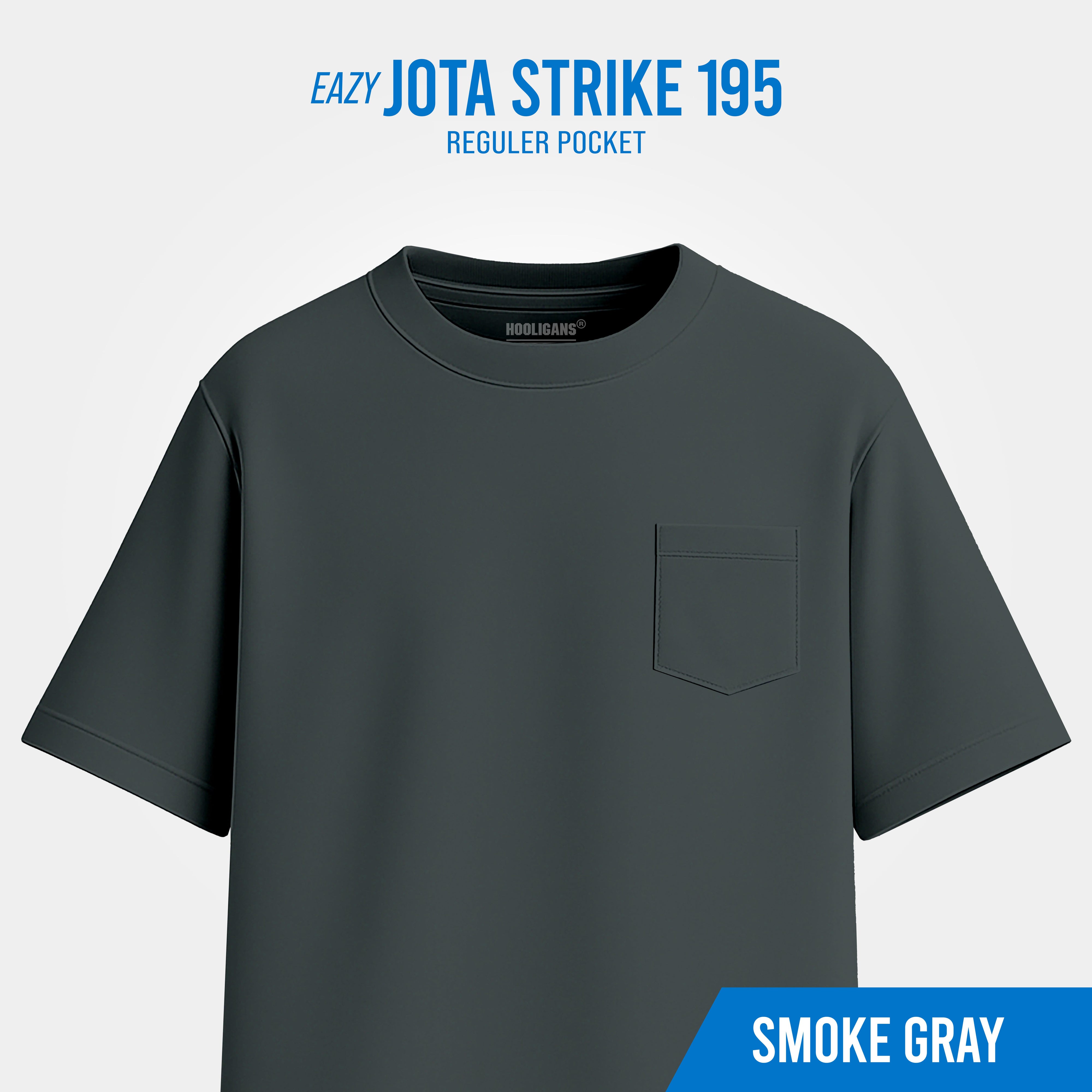 HOOLIGANS T-Shirt Reguler Pocket EAZY195 - Smoke Gray – Hooligans.co.id
