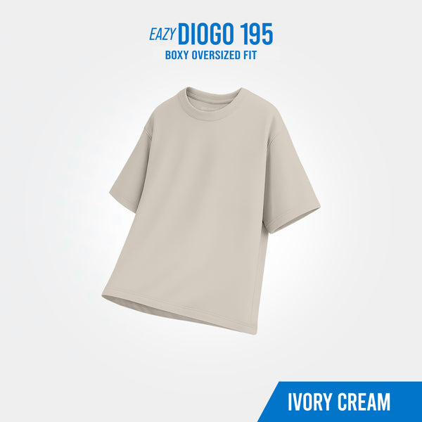 HOOLIGANS T-Shirt Boxy Oversize Diogo EAZY 195 - Ivory Cream