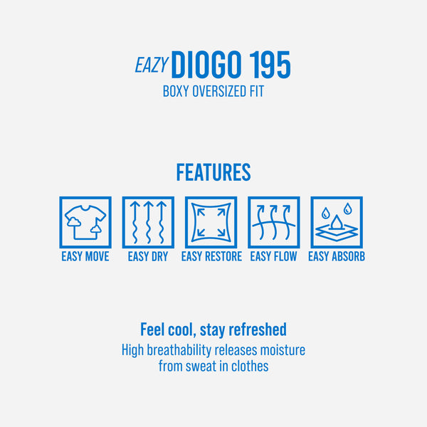 HOOLIGANS T-Shirt Boxy Oversize Diogo Eazy 195 - Jet Black