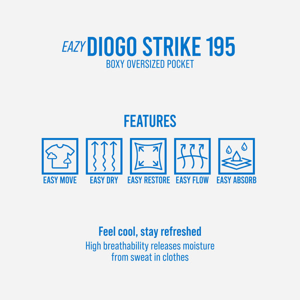 HOOLIGANS T-Shirt Boxy Oversize Diogo Strike EAZY 195 - Cloud White