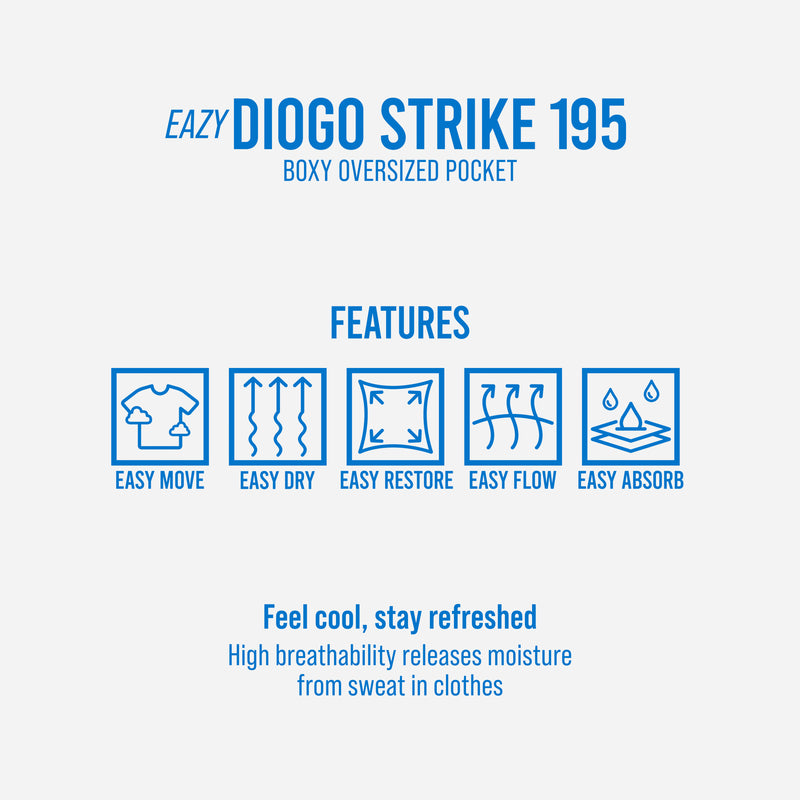 HOOLIGANS T-Shirt Boxy Oversize Diogo Strike EAZY 195 - Smoke Gray