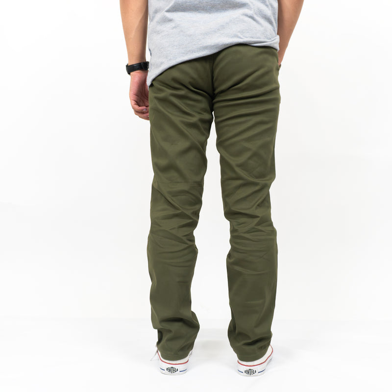 HOOLIGANS Long Chino Fabio - Army Green