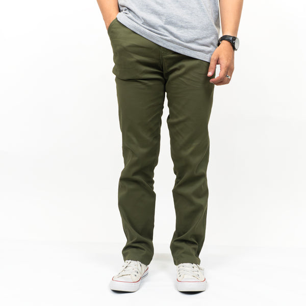 HOOLIGANS Long Chino Fabio - Army Green