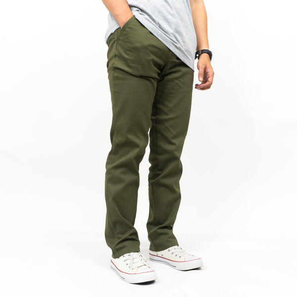 HOOLIGANS Long Chino Fabio - Army Green
