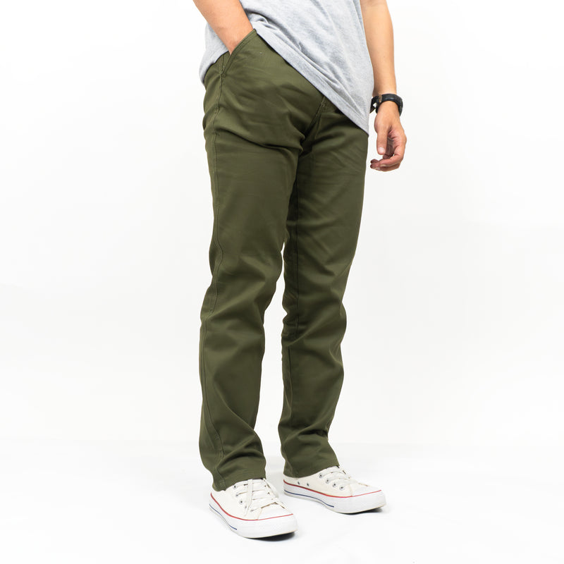 HOOLIGANS Long Chino Fabio - Army Green