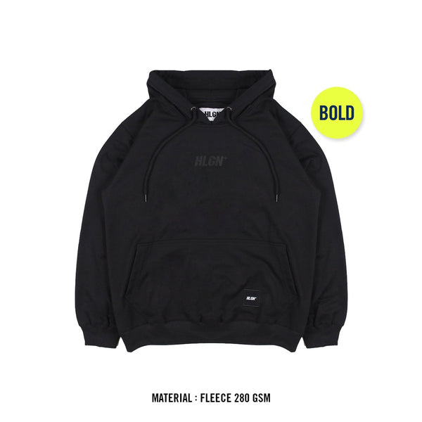 HOOLIGANS Hoodie Bold Mono - Black
