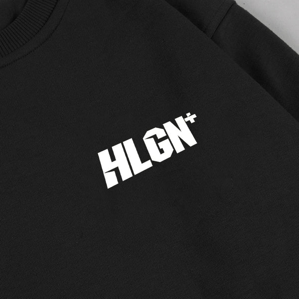 Hooligans Sweater Crewneck Bold Linea Black