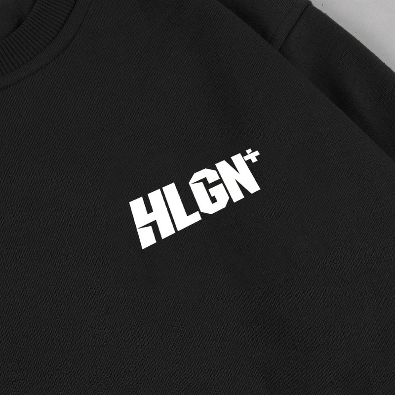 Hooligans Sweater Crewneck Bold Linea Black