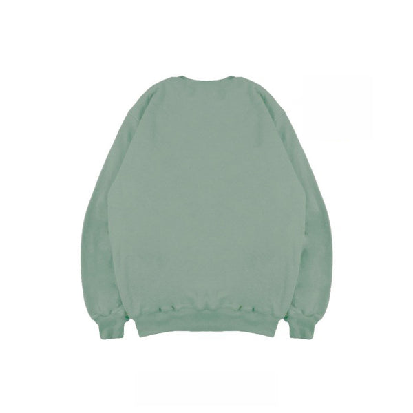 Hooligans Sweater Crewneck Netral Sage Green