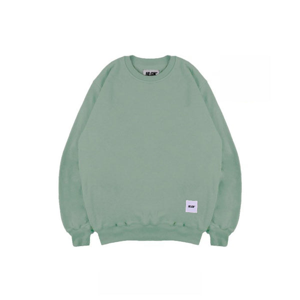 Hooligans Sweater Crewneck Netral Sage Green