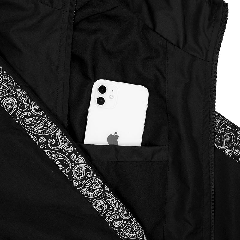Hooligans Jacket Tracktop Linea Lyte Paisley Black