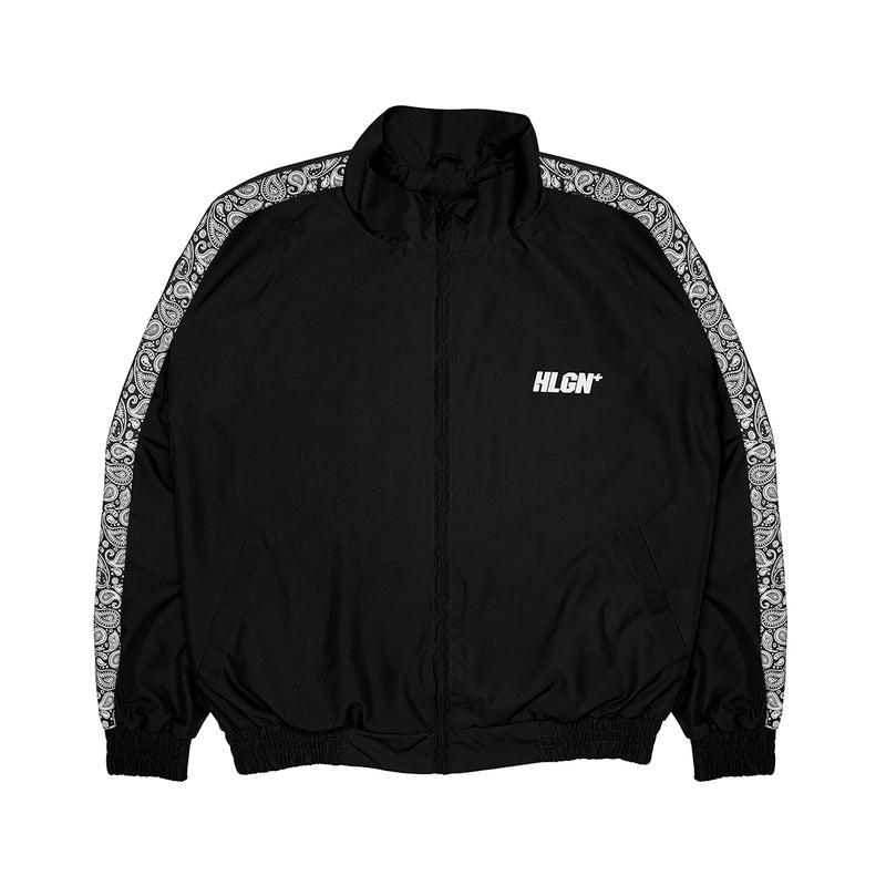 Hooligans Jacket Tracktop Linea Lyte Paisley Black