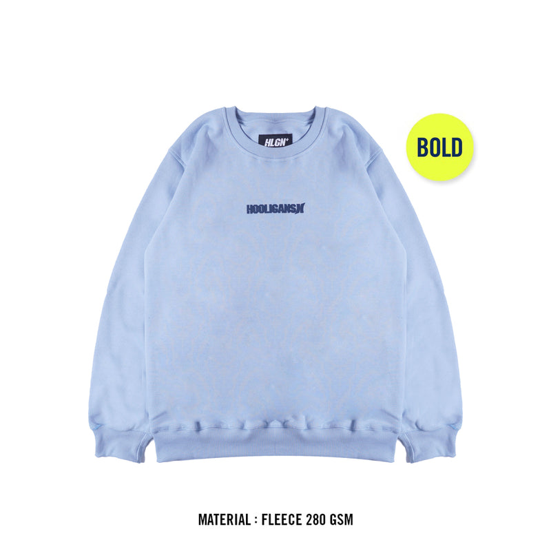 HOOLIGANS Crewneck Bold Speziale Dusty Blue