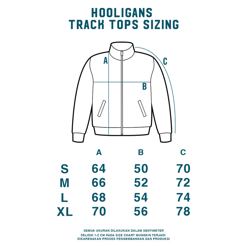 Hooligans Jacket Tracktop Marcos Teal Brown