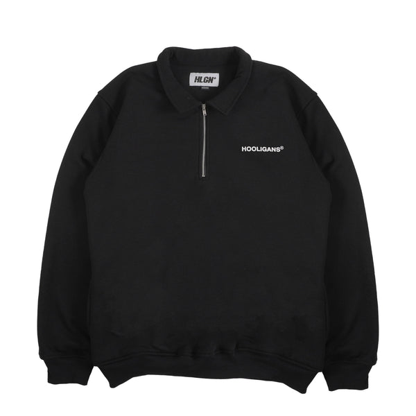 Hooligans Sweater Crewneck Bold Nakata Black