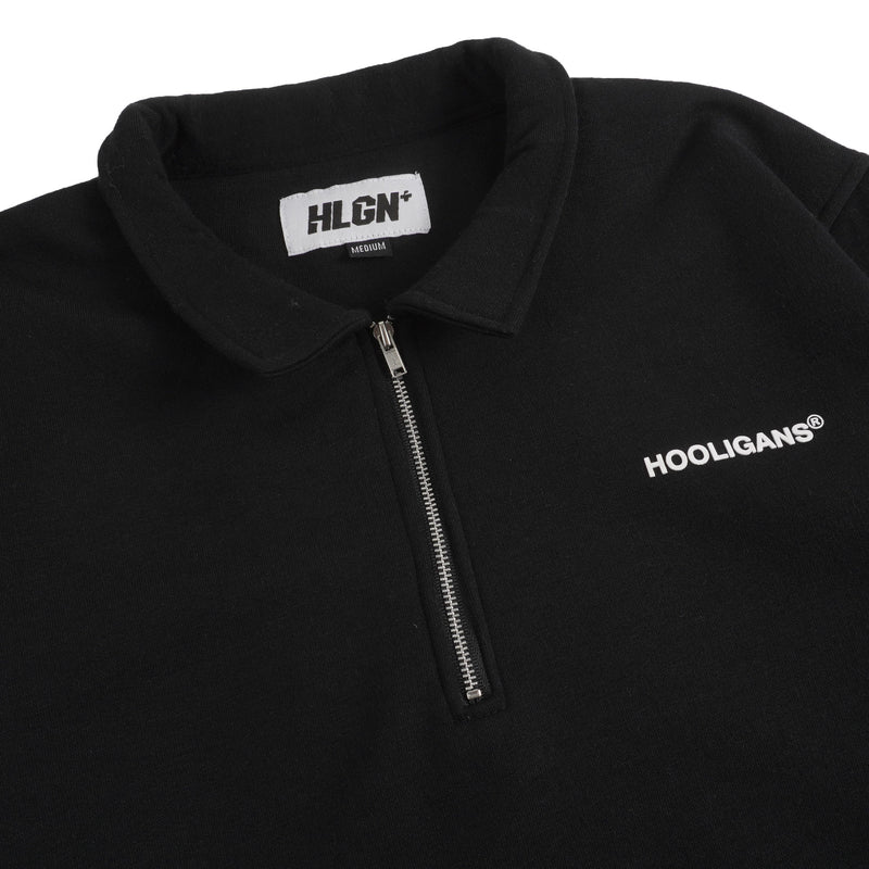 Hooligans Sweater Crewneck Bold Nakata Black