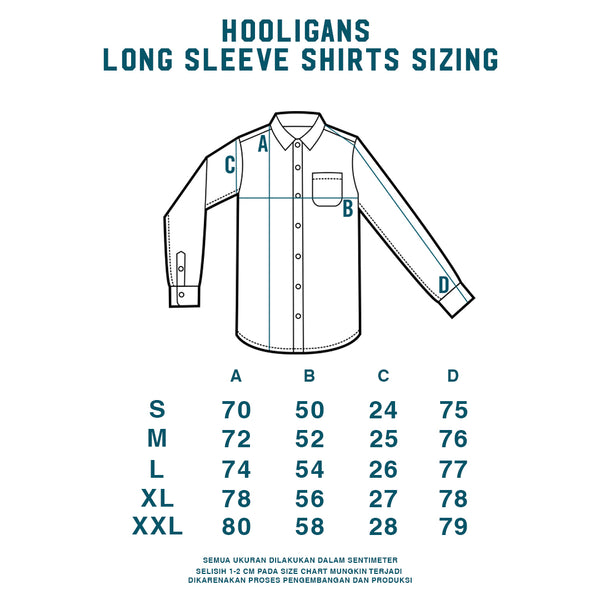 Hooligans Kemeja Koko LS - Mane Olive