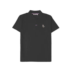 HOOLIGANS Polo Shirt Pigeon Black