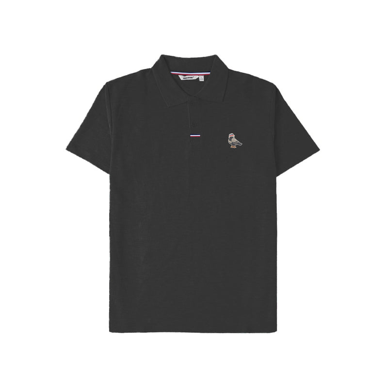 HOOLIGANS Polo Shirt Pigeon Black