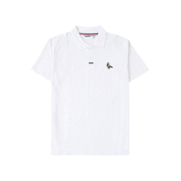 HOOLIGANS Polo Shirt Pigeon White