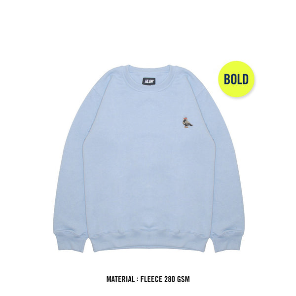 HOOLIGANS Sweater Crewneck Bold Pigeon Dusty Blue