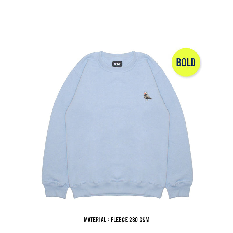 HOOLIGANS Sweater Crewneck Bold Pigeon Dusty Blue