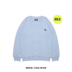 HOOLIGANS Sweater Crewneck Bold Pigeon Dusty Blue