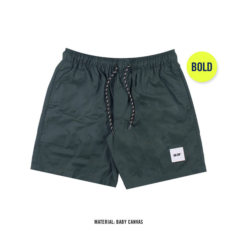 HOOLIGANS Boardshort Academica Dark Olive