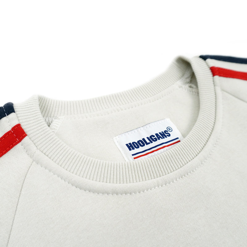 HOOLIGANS Sweater Crewneck Bold Stegen Light Gray