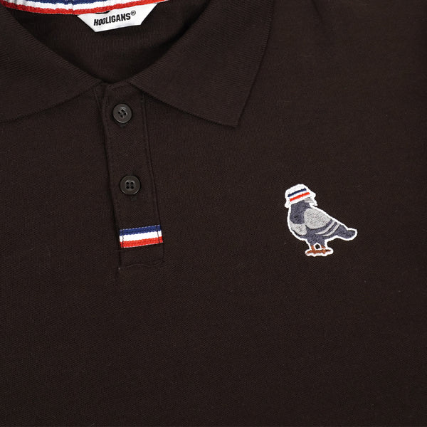 HOOLIGANS Polo Shirt Pigeon Coffee Brown