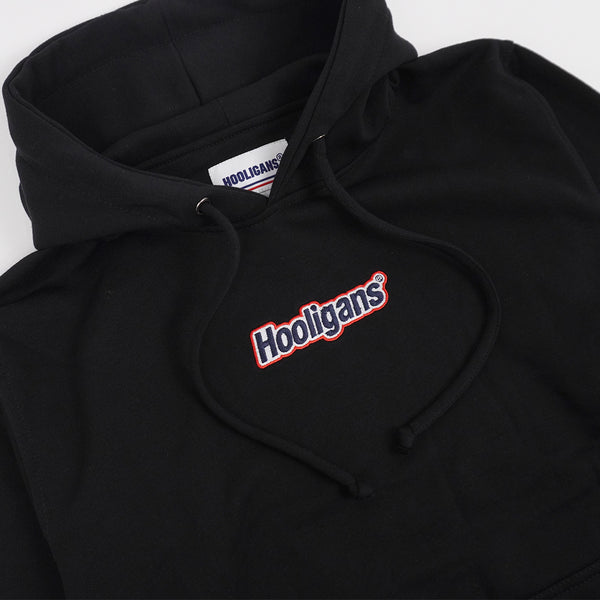 HOOLIGANS Hoodie Bold Italic Layer Black