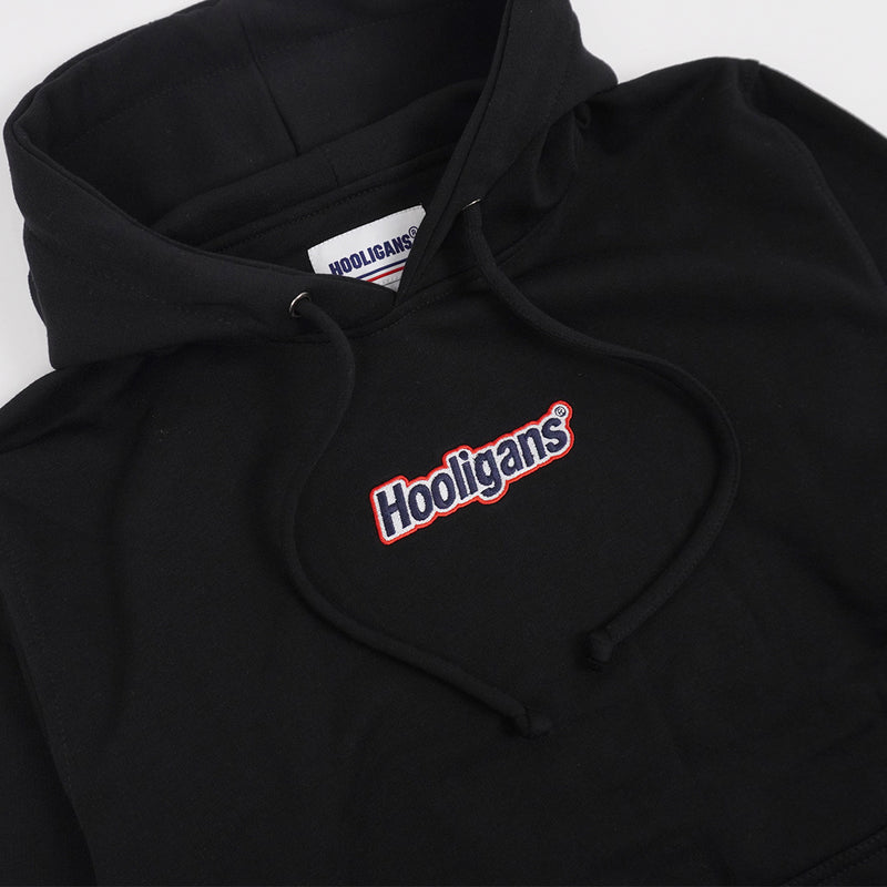 HOOLIGANS Hoodie Bold Italic Layer Black