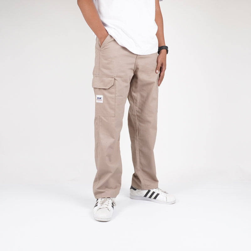 HOOLIGANS Long Cargo Carlos Khaki - Loose Fit