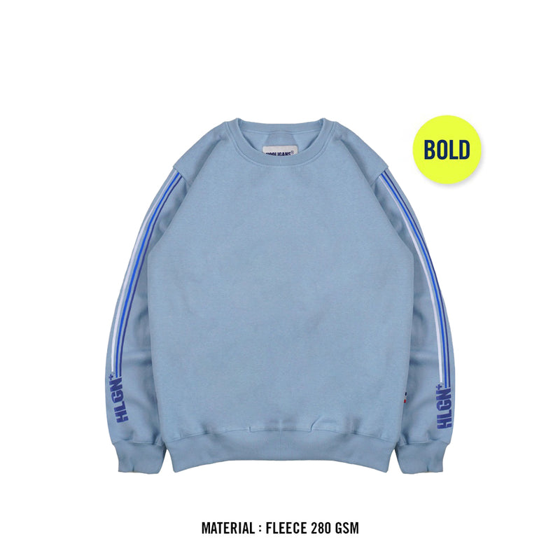 Hooligans Crewneck Bold Level Dusty Blue