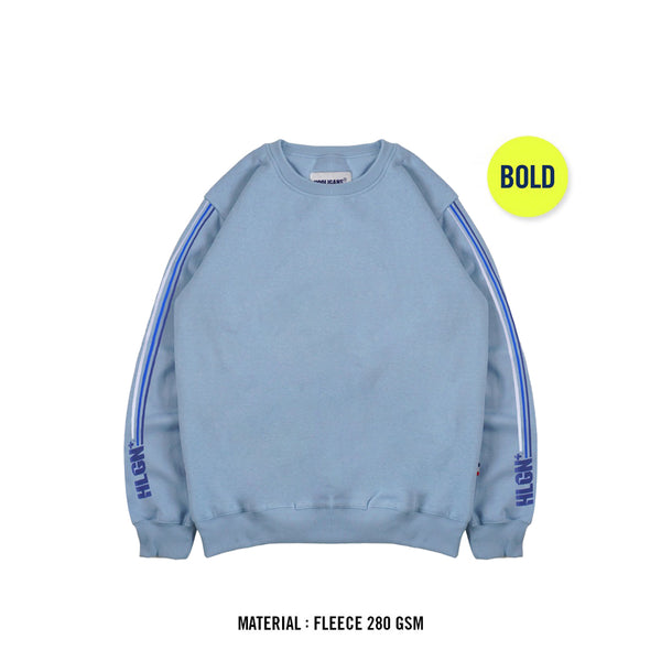 Hooligans Crewneck Bold Level Dusty Blue