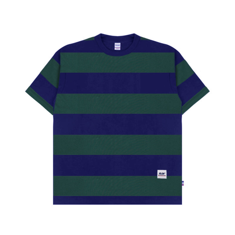 Hooligans T-Shirt Stripe Strepen Army Navy
