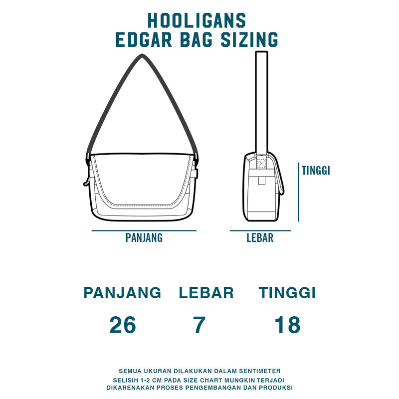 HOOLIGANS Sling Bag Edgar Orange - Cream