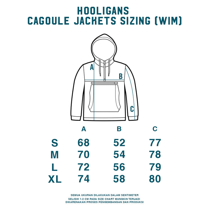 HOOLIGANS Jacket Cagoule WIM Navy White