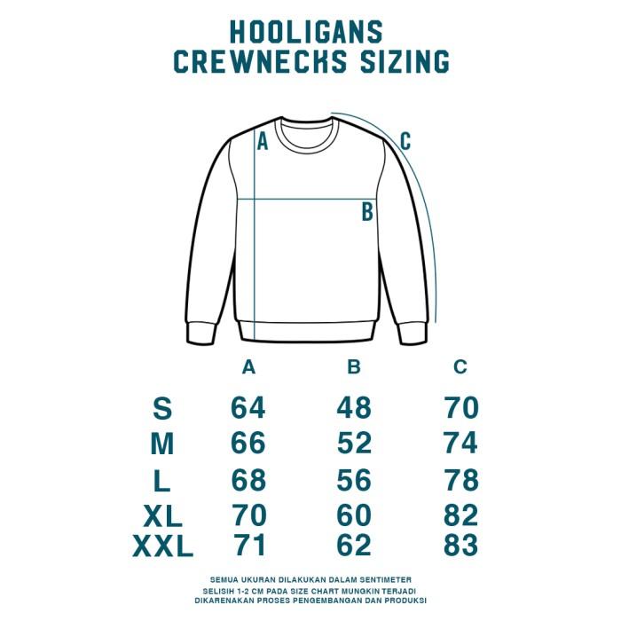 HOOLIGANS Sweater Crewneck Bold Linea Tape Brand Black