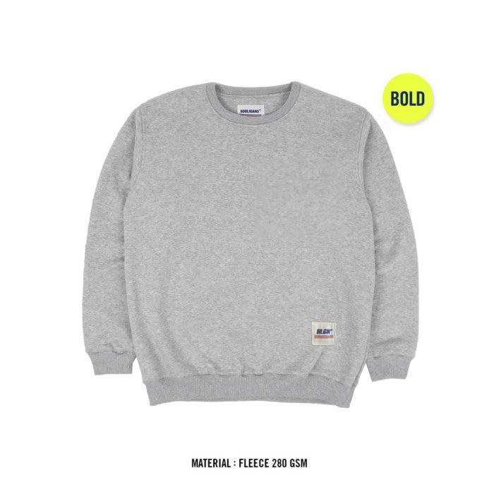 HOOLIGANS Sweater Crewneck Bold Netral - Misty