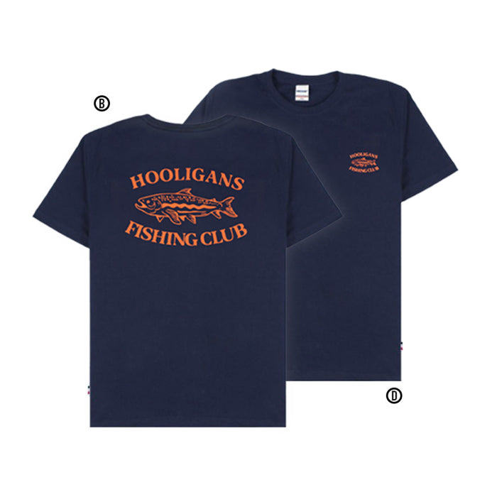 HOOLIGANS T-Shirt Fishing Club Navy